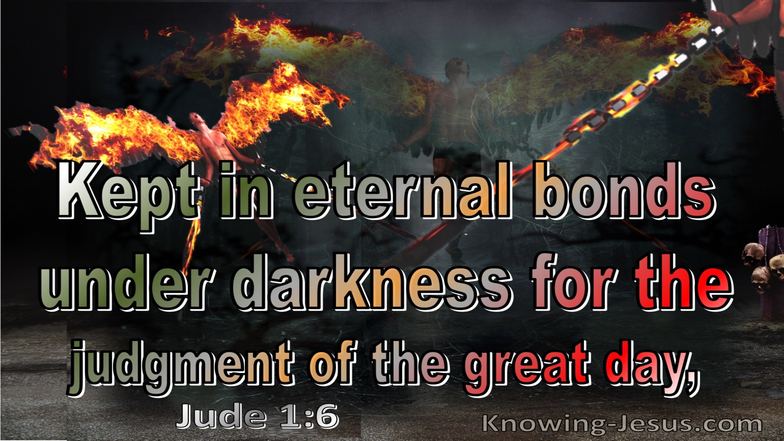 Jude 1:6 Angels Who Left Their Domain He Kept Under Darkness (sage)